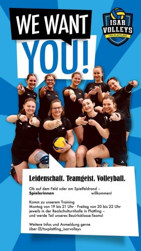 Alle Volleyballinteressierten sind herzlich willkommen